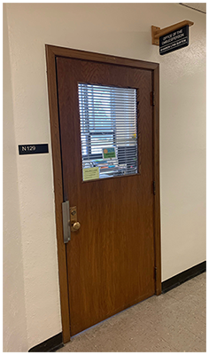 Photo of Ombudsperson Office door